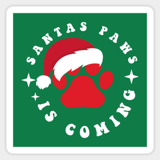 Santa Paws Cute Christmas Sticker